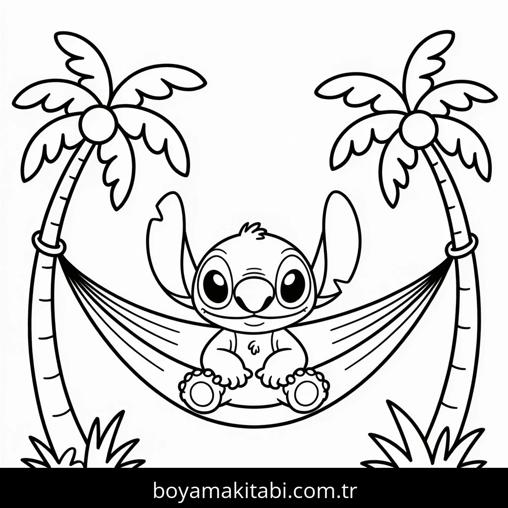 Lilo boyama sayfası – eğitici aktivite, yaratıcılık