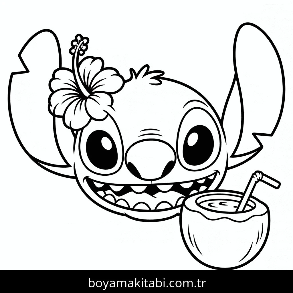 Lilo boyama sayfası – okul öncesi, evde etkinlik