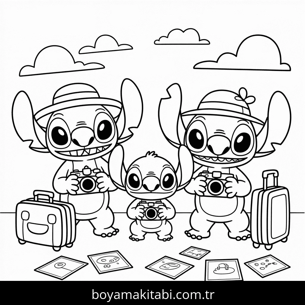 Lilo boyama sayfası – kolay boyama, eğitici aktivite