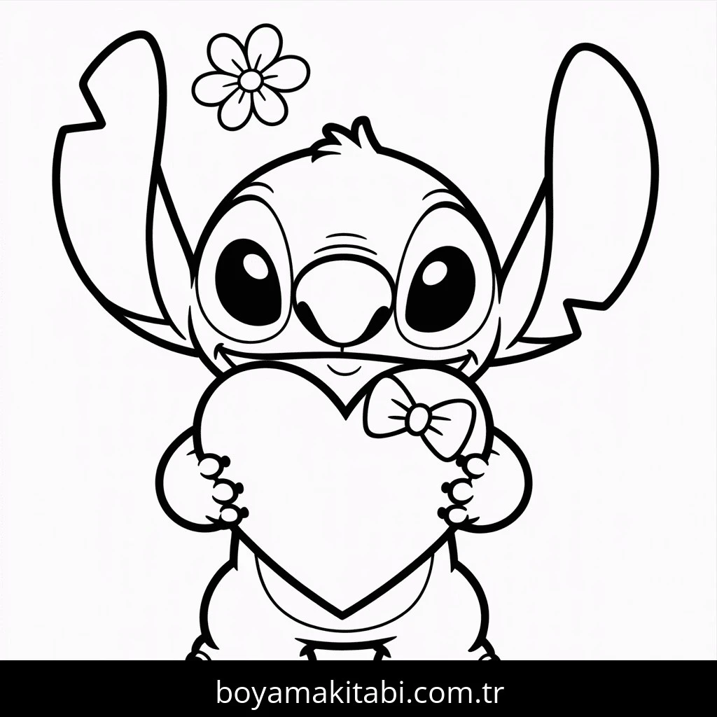 Lilo boyama sayfası – eğlenceli etkinlik, el becerilerini geliştirir