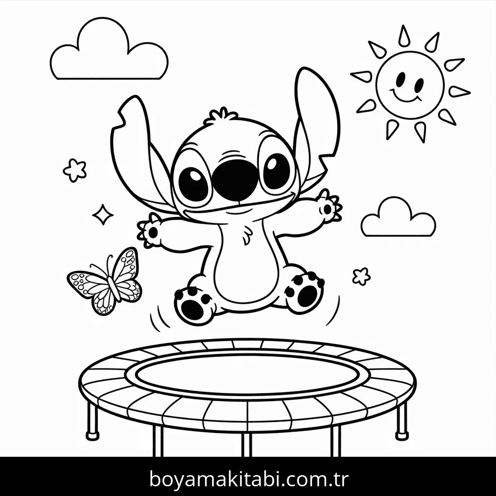 Lilo boyama sayfası – el becerilerini geliştirir, boyama çalışması