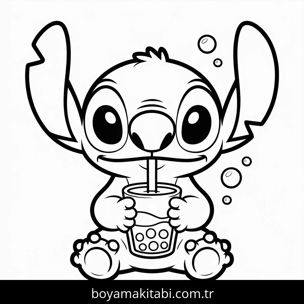Lilo boyama sayfası – çocuk aktivitesi, PDF indir