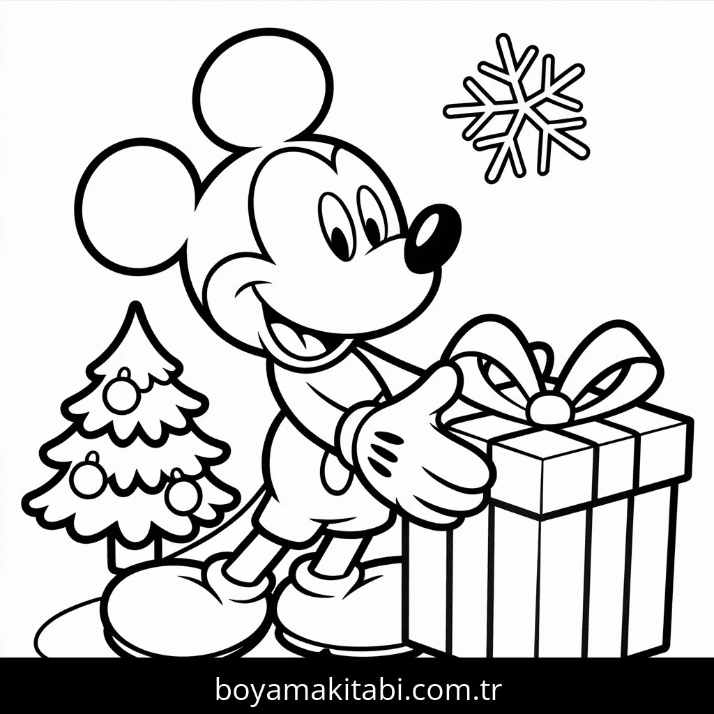 Mickey boyama sayfası – boyama etkinliği, çocuk aktivitesi