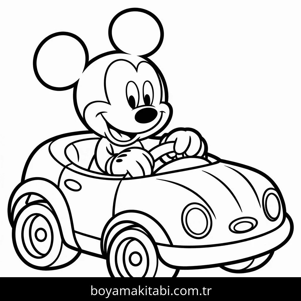 Mickey boyama sayfası – ücretsiz yazdır, boyama etkinliği