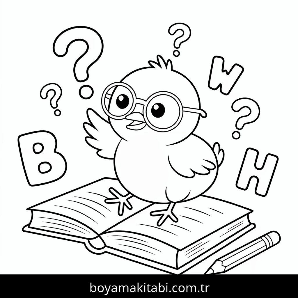 Tavuklar boyama sayfası – el becerilerini geliştirir, boyama çalışması