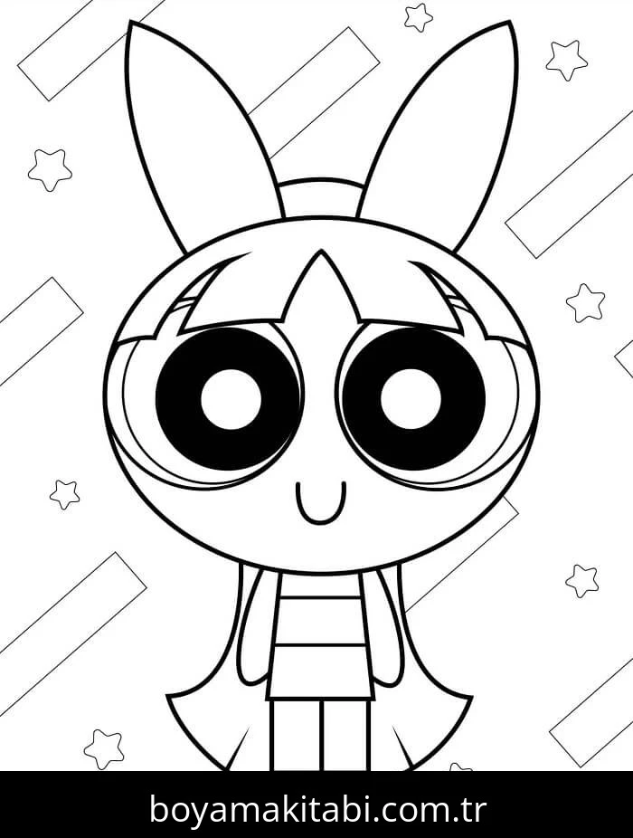 Powerpuff Girls boyama sayfası #36 – renkli çizimler, dikkat ve odaklanma geliştirir