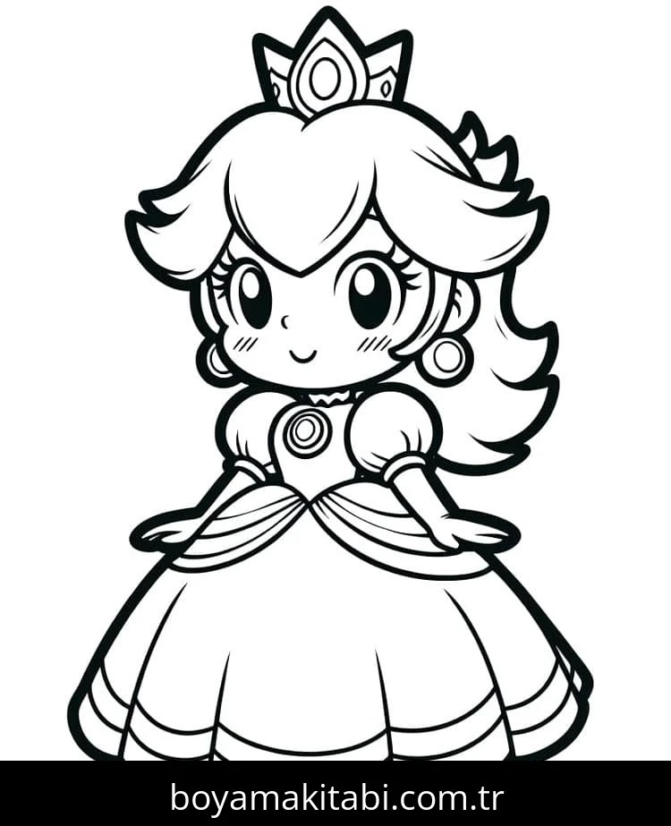 Prenses Peach Boyama