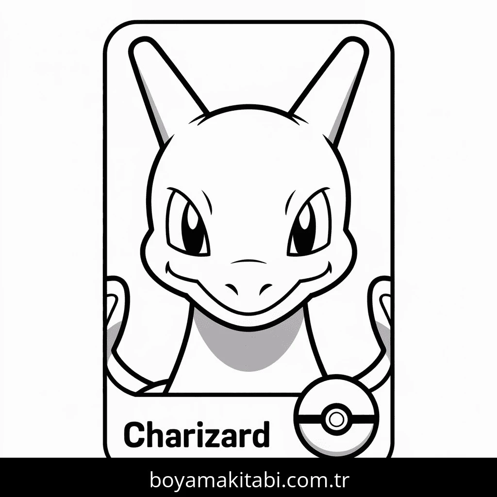 Charizard boyama sayfası #66 – ilkokul öğrencileri için, hayal gücünü besler