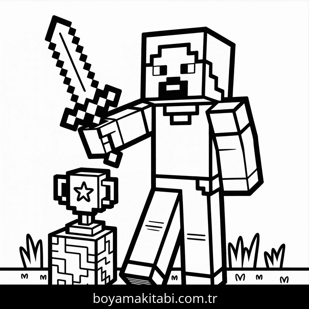 Minecraft boyama sayfası #333 – ücretsiz yazdır, boyama etkinliği