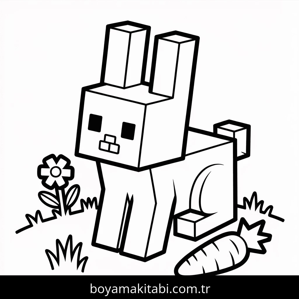 Minecraft boyama sayfası #345 – keyifli zaman, renkli çizimler