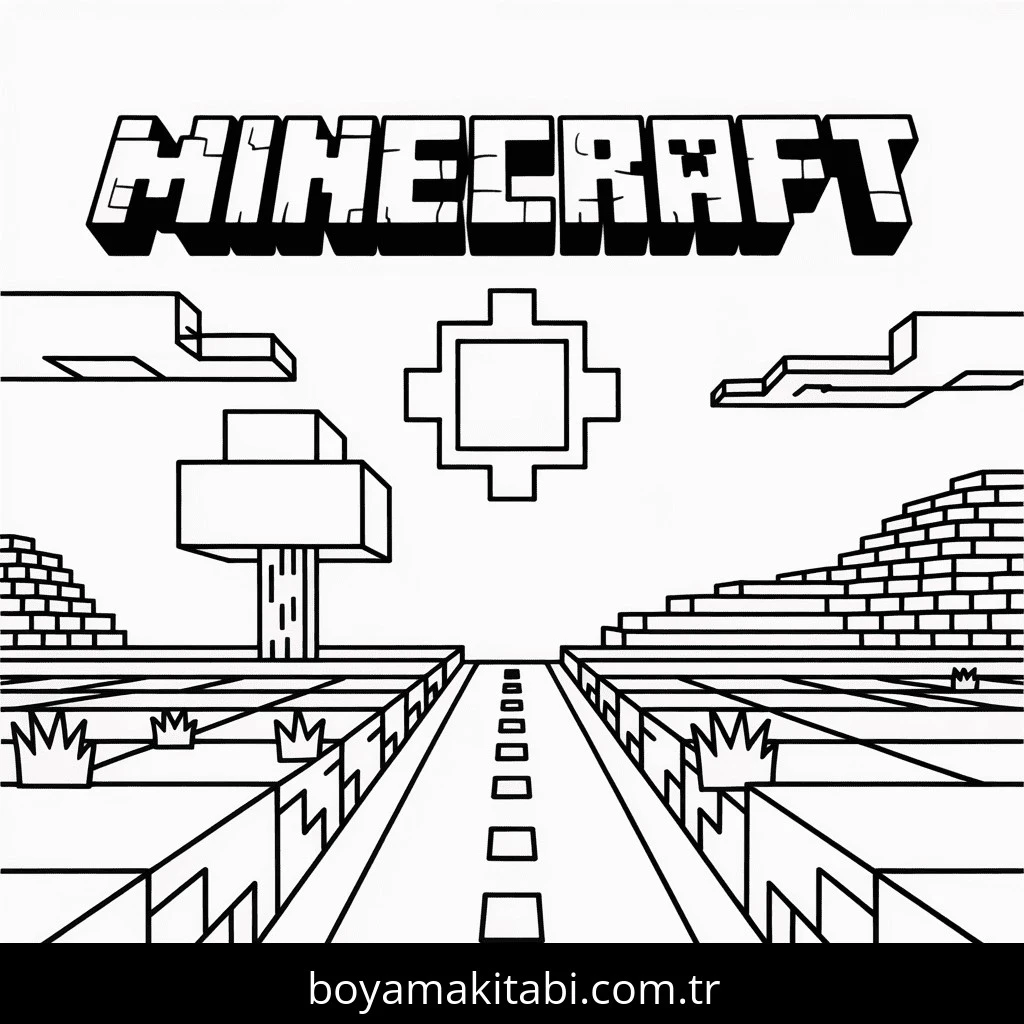 Minecraft boyama sayfası – yaratıcılığı geliştirir, keyifli zaman