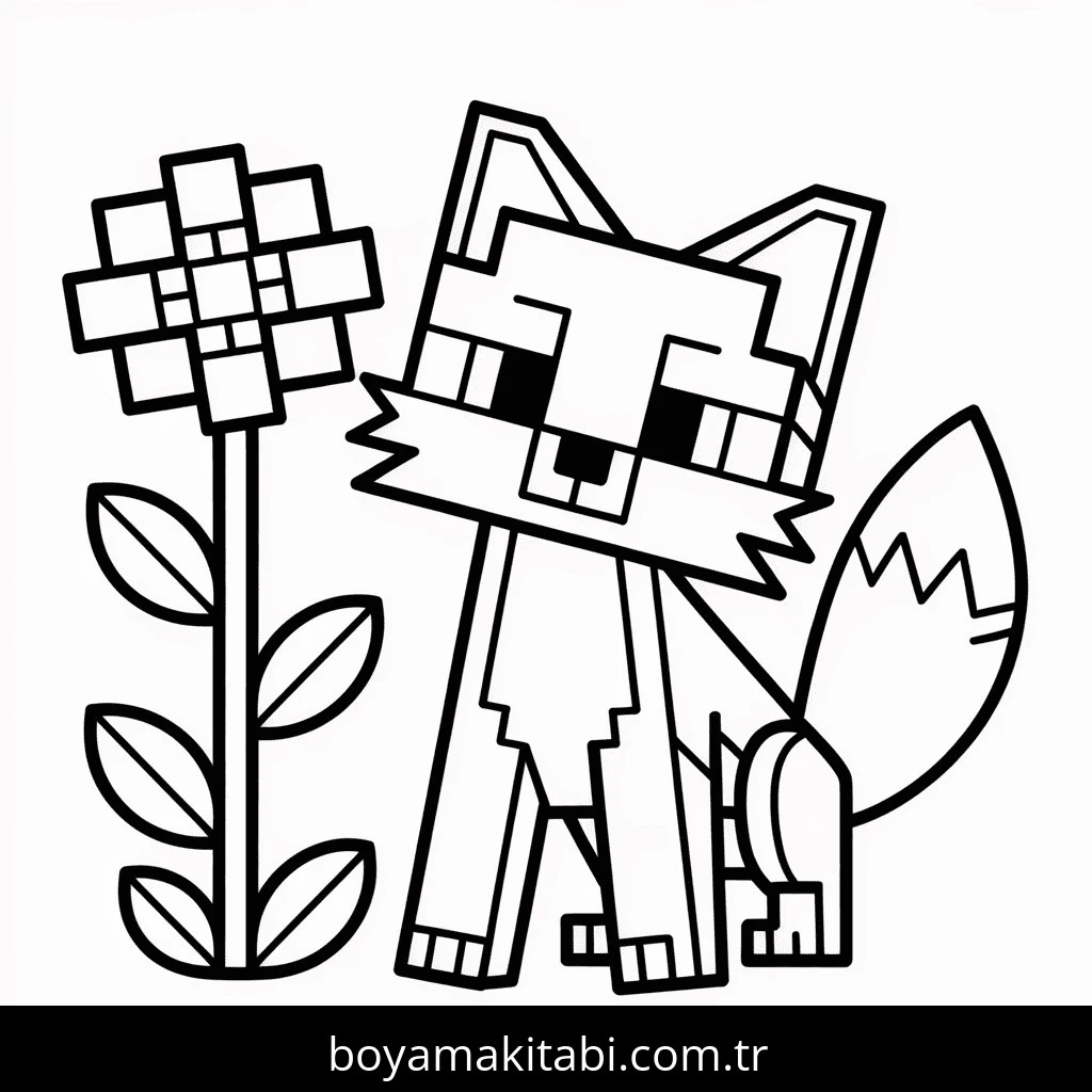 Minecraft boyama sayfası – el becerilerini geliştirir, boyama çalışması