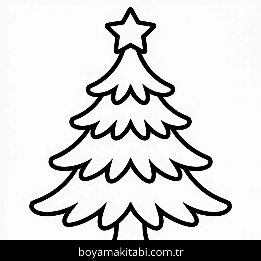 Noel boyama sayfası – PDF indir, sevimli karakter