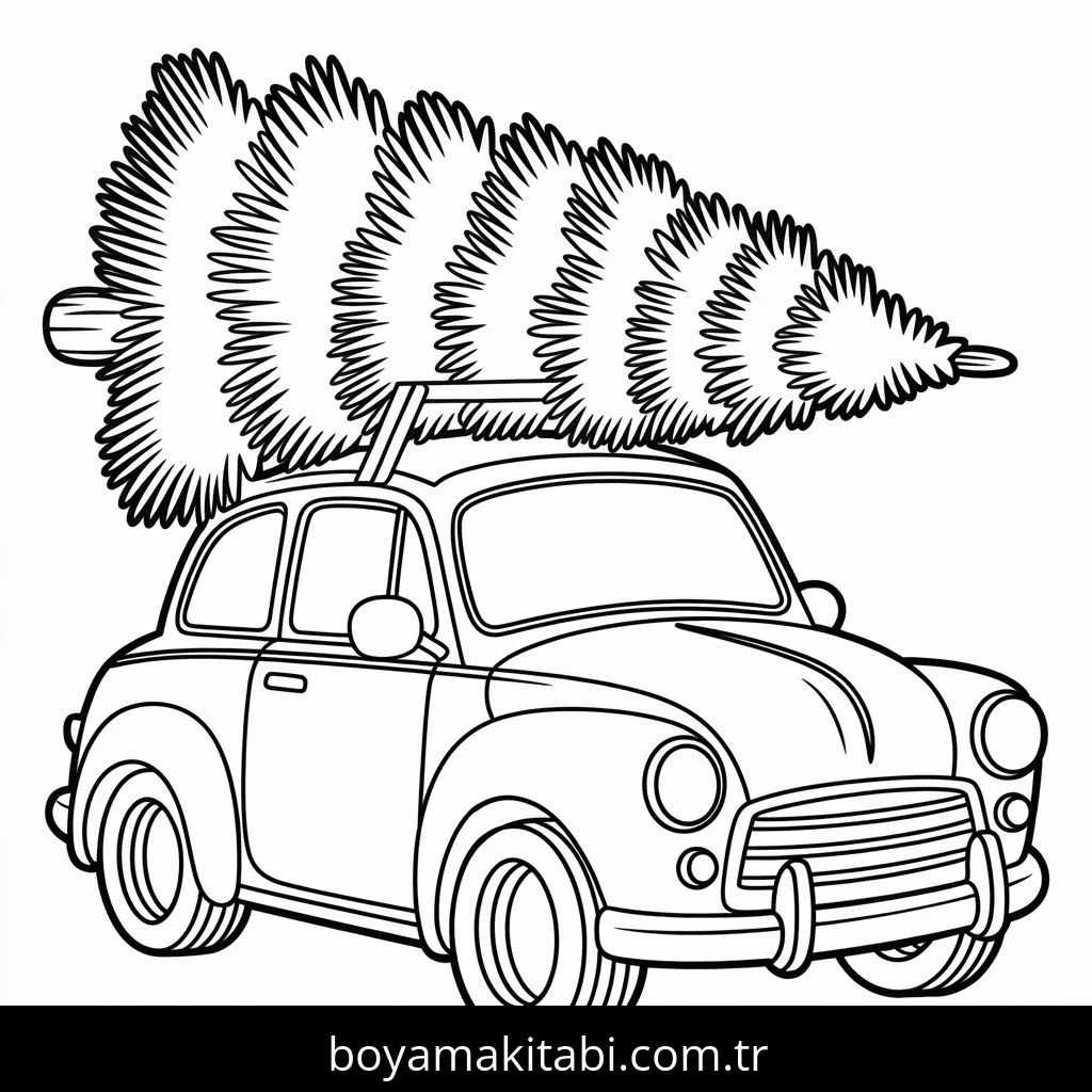 Noel boyama sayfası – okul öncesi, evde etkinlik