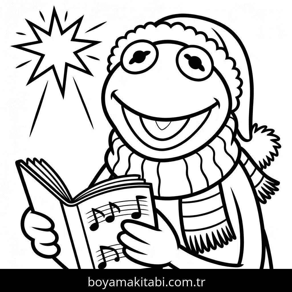 Noel boyama sayfası – çocuk aktivitesi, PDF indir