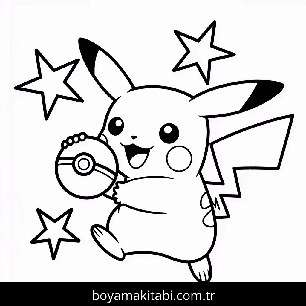 Pikachu Boyama