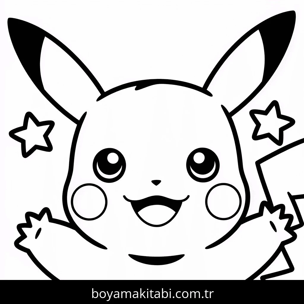 Pikachu Boyama