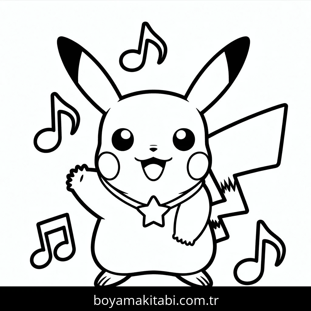 Pikachu Boyama