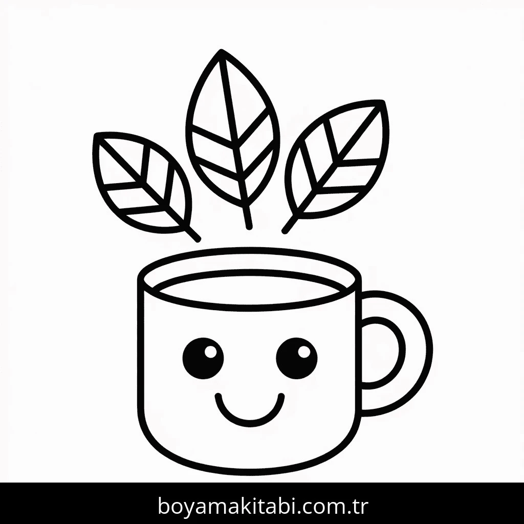 Sonbahar boyama sayfası – sevimli karakter, sanatsal çalışma