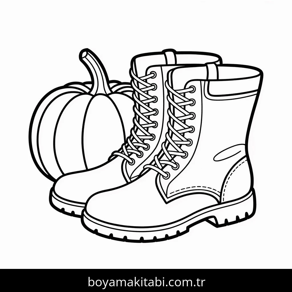 Sonbahar boyama sayfası #174 – renkli çizimler, dikkat ve odaklanma geliştirir