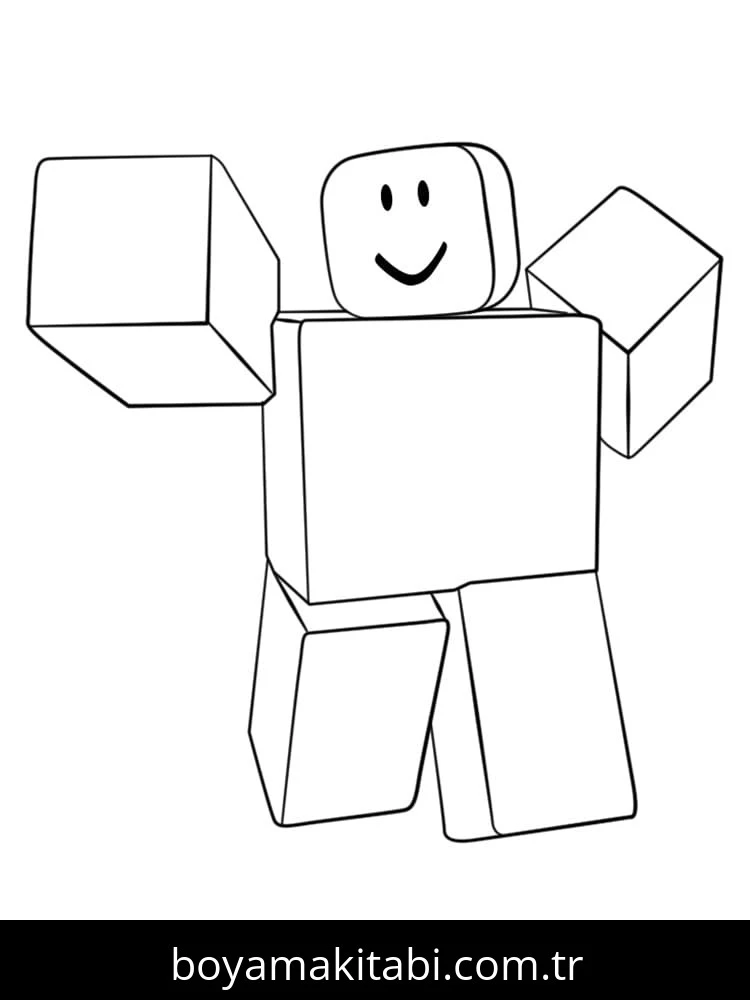 Roblox boyama sayfası – kolay boyama, eğitici aktivite