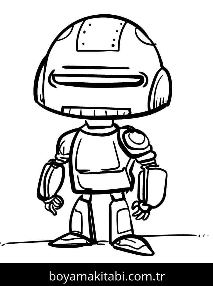 Robot boyama sayfası #87 – ekran süresine alternatif, çocuklarla kaliteli zaman