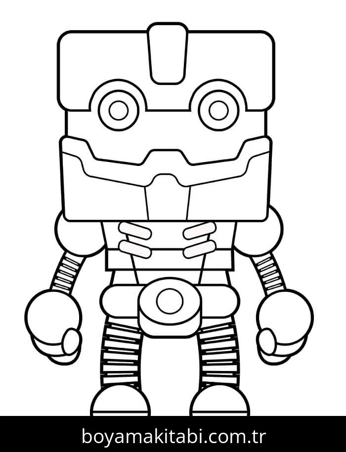 Robot boyama sayfası #88 – kolay indirilebilir, eğlenceli öğrenme deneyimi
