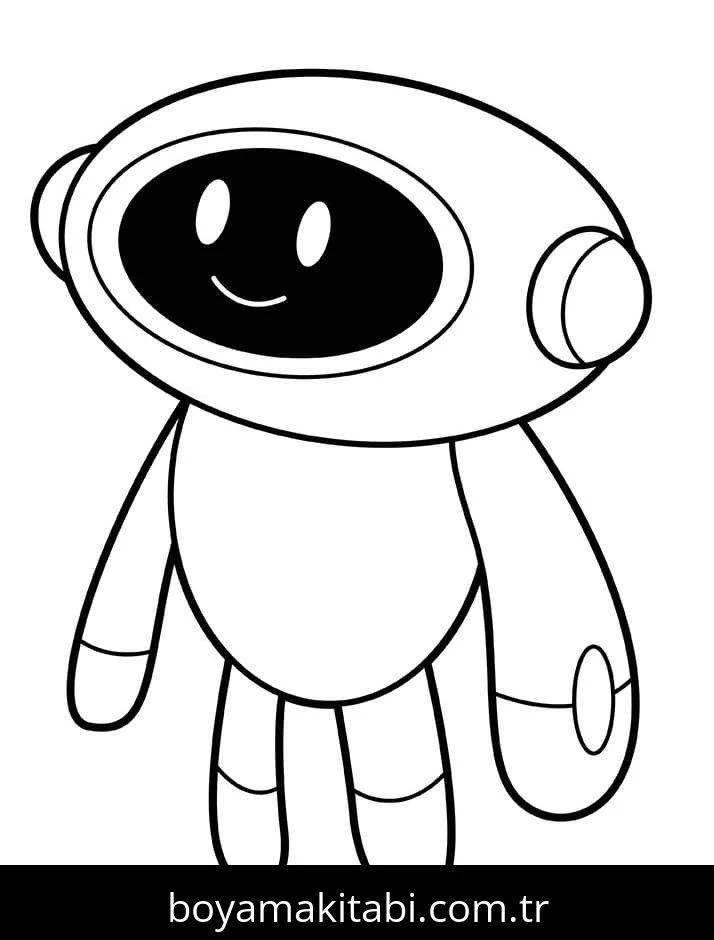 Robot boyama sayfası #95 – eğlenceli öğrenme deneyimi, okul öncesi