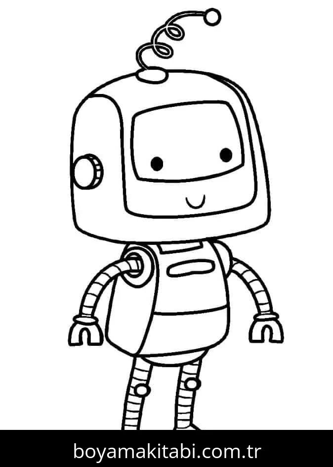 Robot boyama sayfası #121 – sınıf etkinliği, kolay indirilebilir