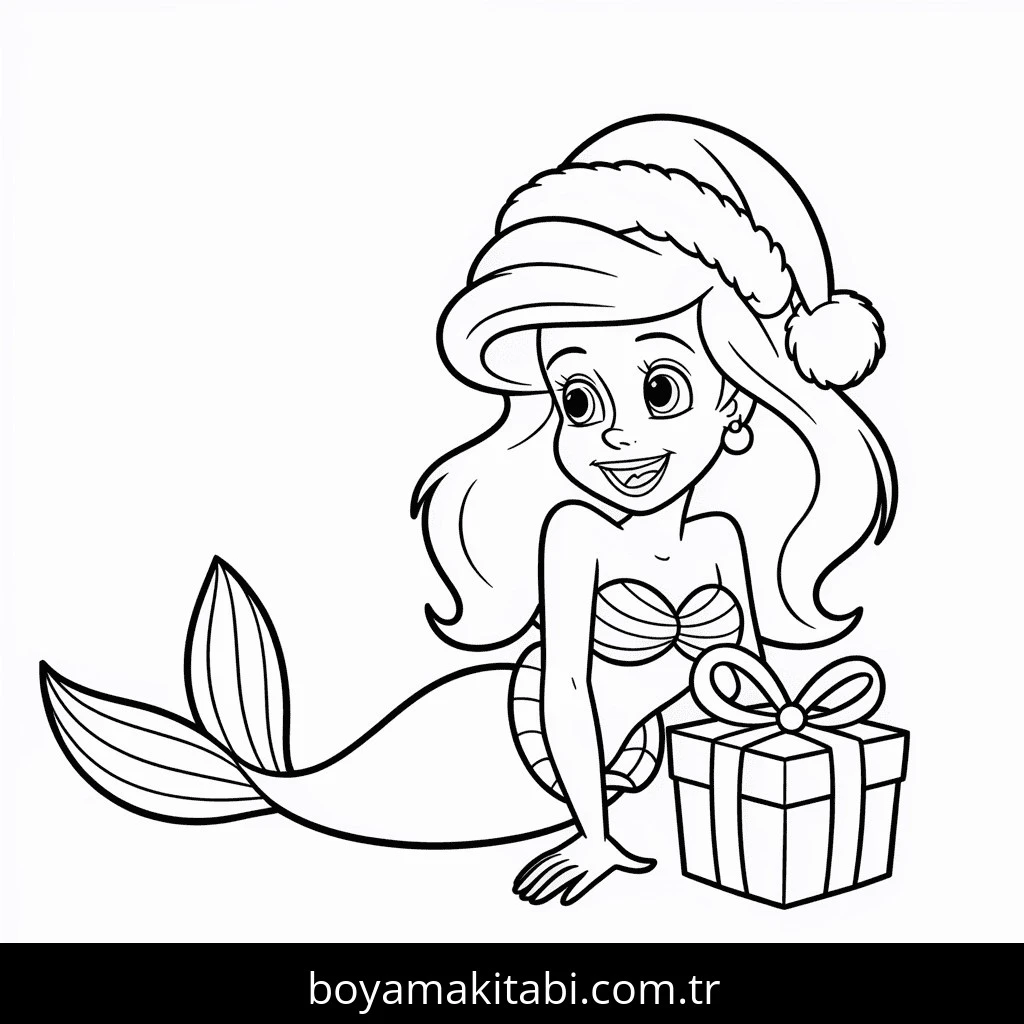 Ariel boyama sayfası – boyama etkinliği, çocuk aktivitesi