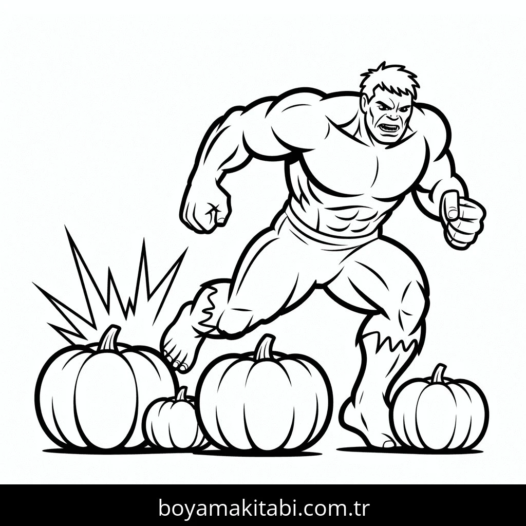 Cadılar Bayramı boyama sayfası – sanatsal çalışma, çocuklar için