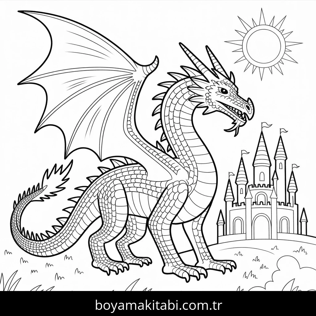Ejderha boyama sayfası #117 – ücretsiz yazdır, boyama etkinliği