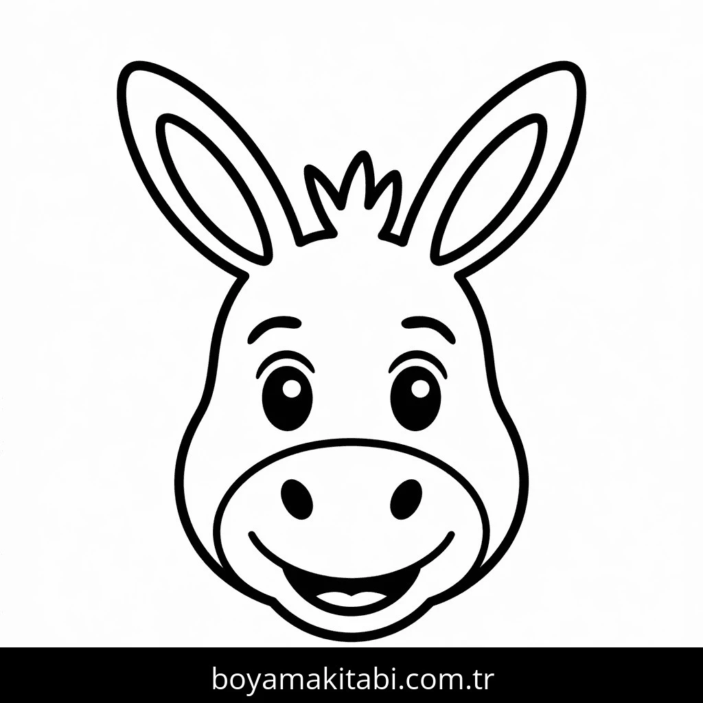 Eşekler boyama sayfası – eğitici aktivite, yaratıcılık