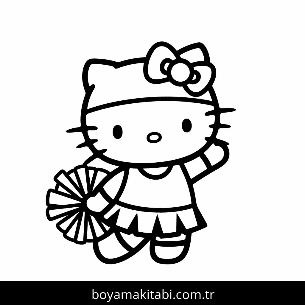 Hello Kitty boyama sayfası – boyama etkinliği, çocuk aktivitesi