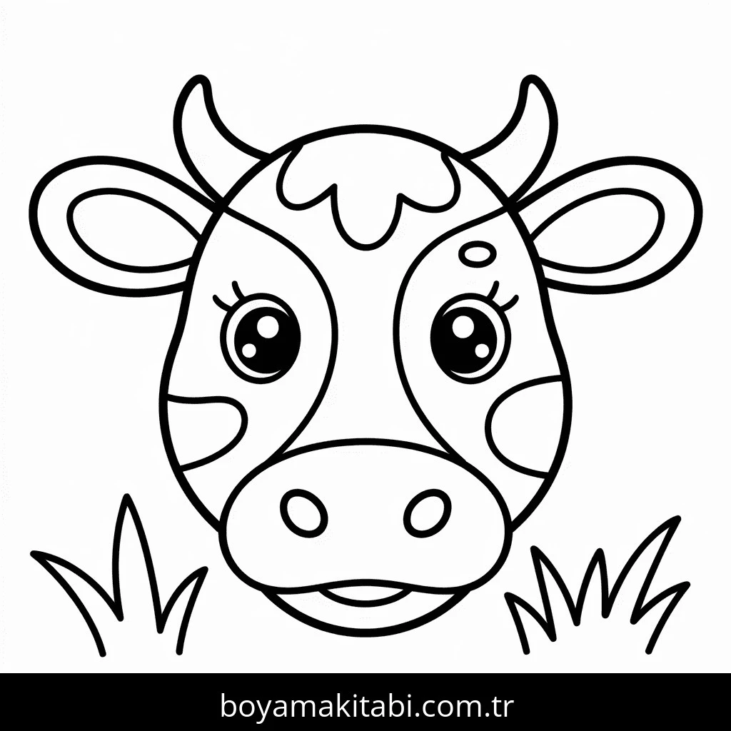 İnekler boyama sayfası – yaratıcılık, eğlenceli etkinlik