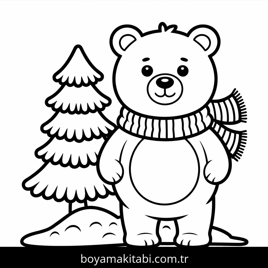 Kış boyama sayfası #102 – hayal gücünü besler, tamamen ücretsiz