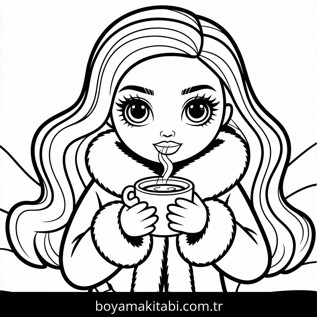 Kış boyama sayfası #110 – günlük etkinlik önerisi, kolay boyama