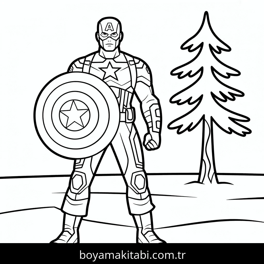 Kış boyama sayfası #117 – kolay boyama, eğitici aktivite