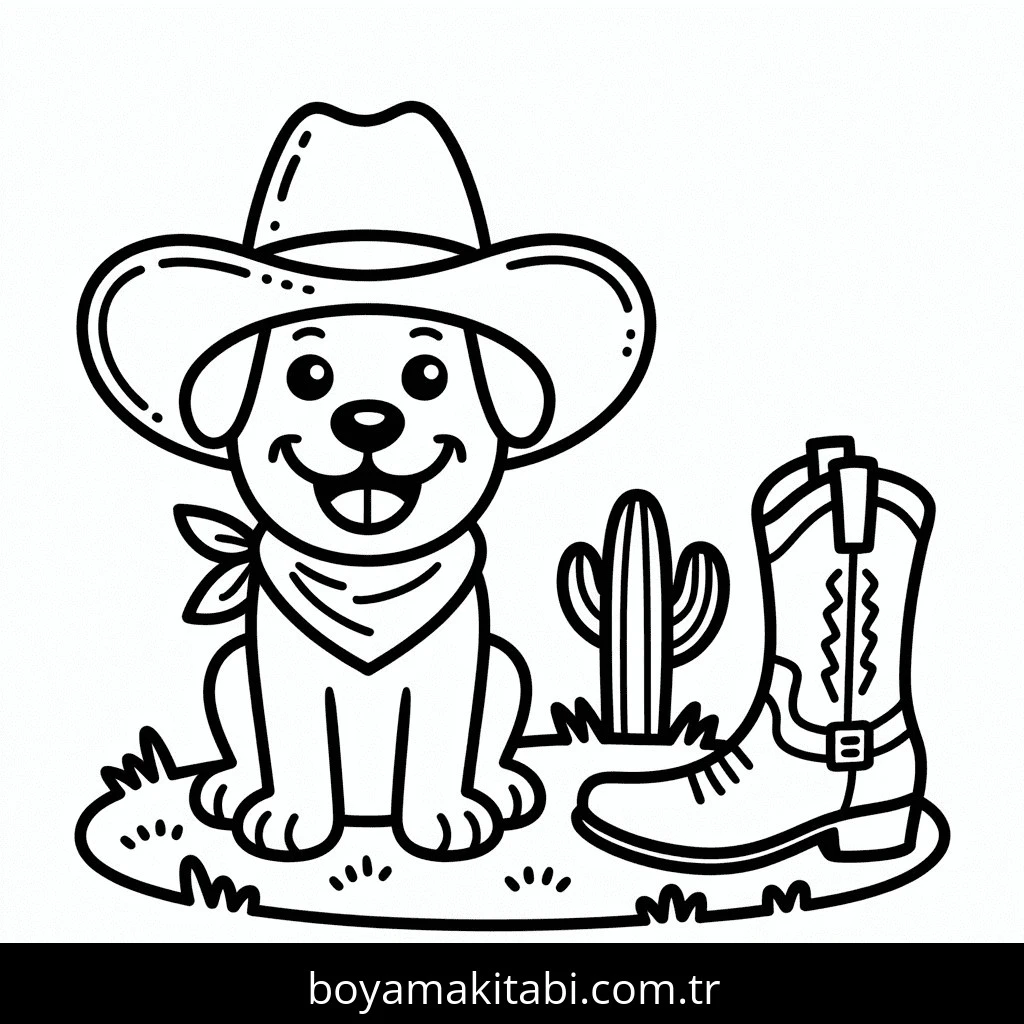 Köpek boyama sayfası #743 – yaz tatili etkinliği, sabır ve özgüven kazandırır