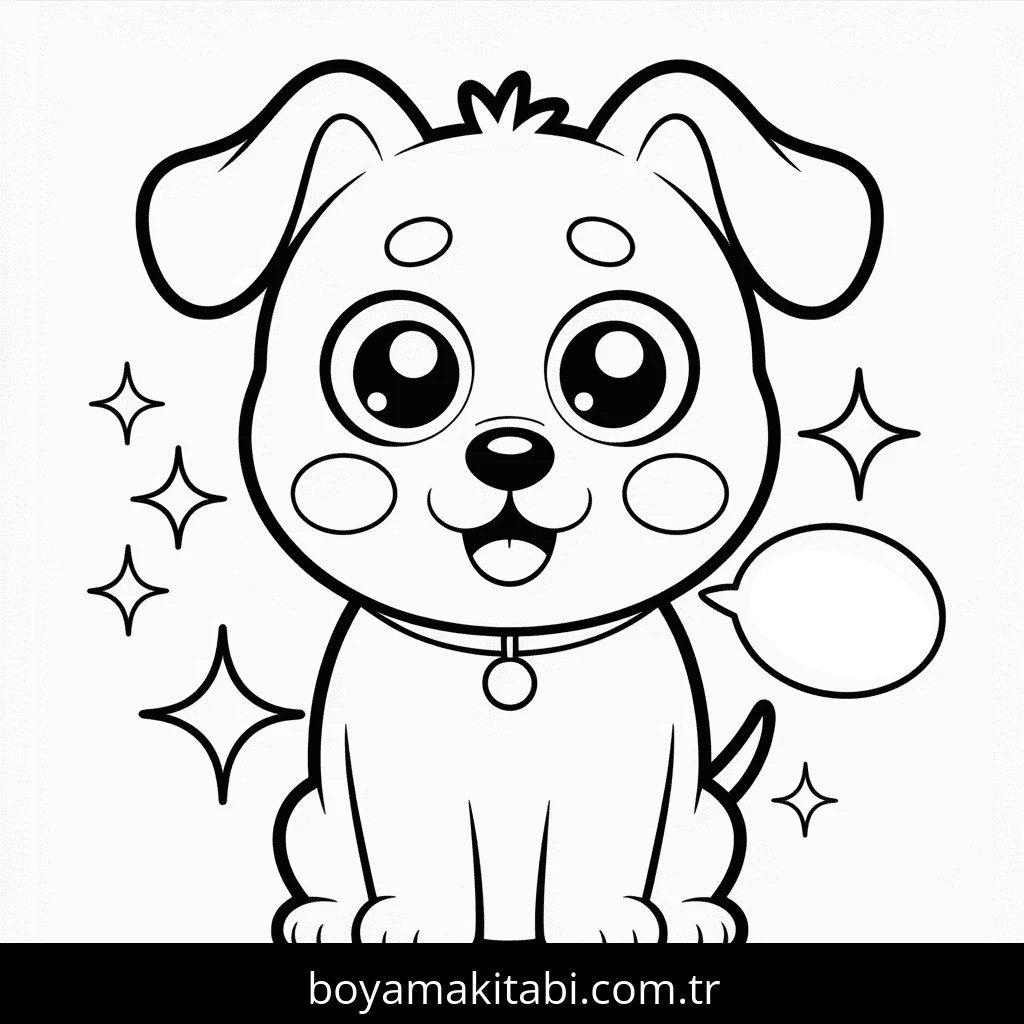 Köpek boyama sayfası #751 – ekran süresine alternatif, çocuklarla kaliteli zaman