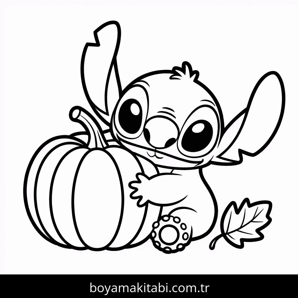 Lilo & Stitch boyama sayfası – yaratıcılığı geliştirir, keyifli zaman