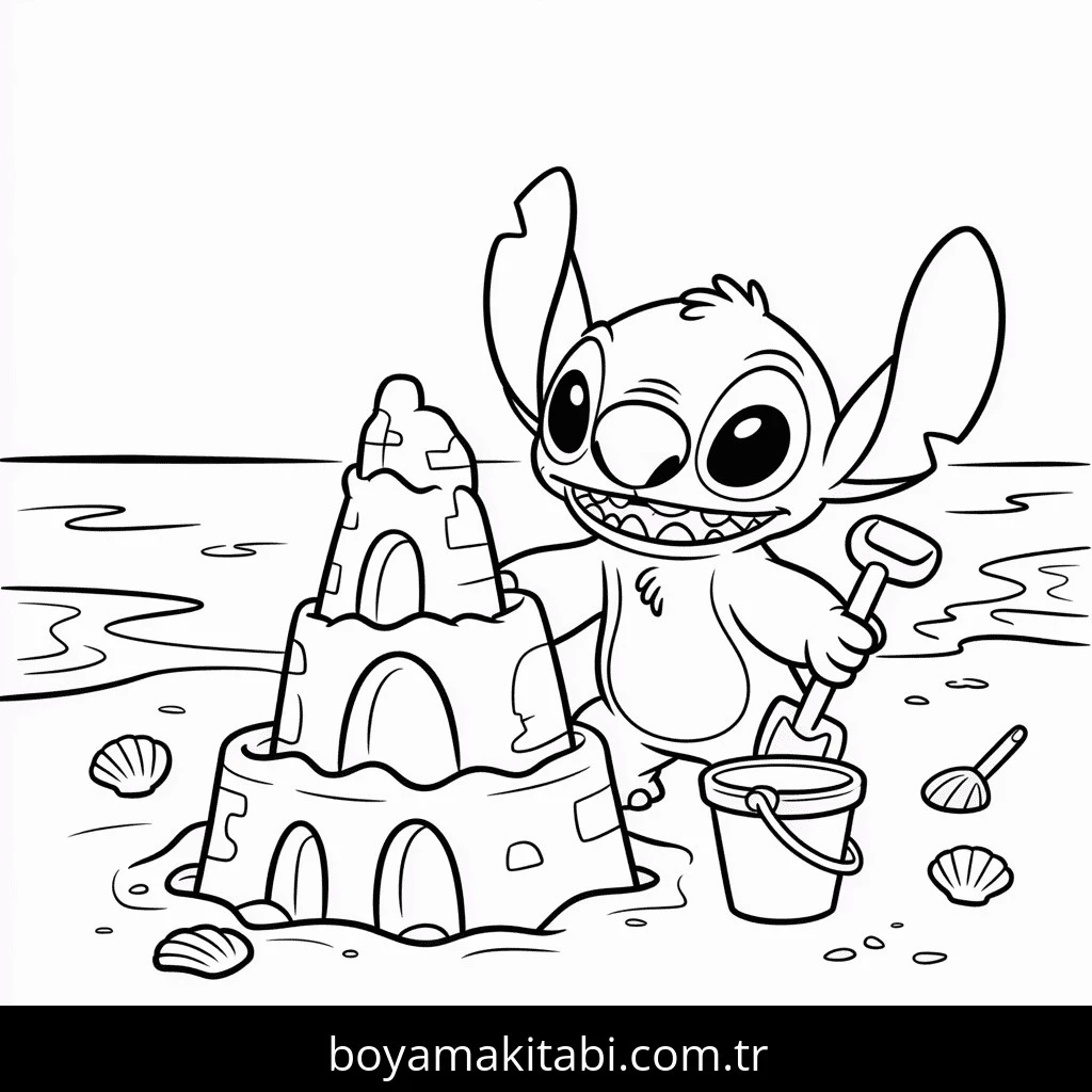 Lilo & Stitch boyama sayfası – boyama çalışması, yaratıcılığı geliştirir