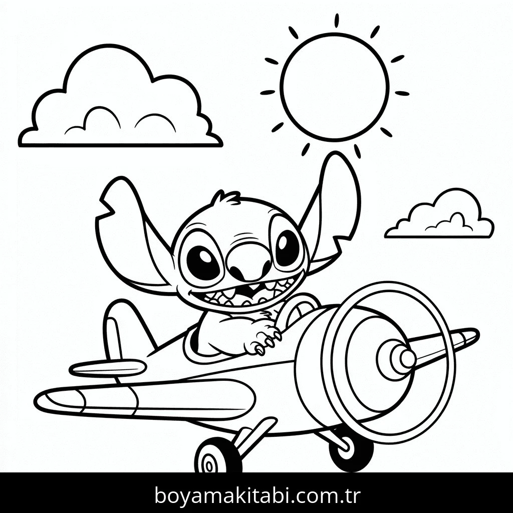 Lilo & Stitch boyama sayfası – eğitici aktivite, yaratıcılık
