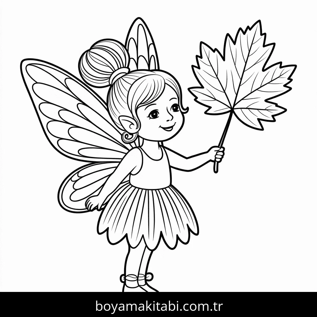 Sonbahar boyama sayfası #180 – çocuk aktivitesi, ilkokul öğrencileri için