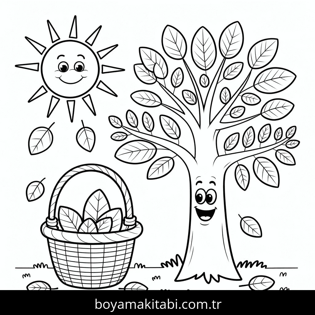 Sonbahar boyama sayfası #206 – ücretsiz yazdır, boyama etkinliği