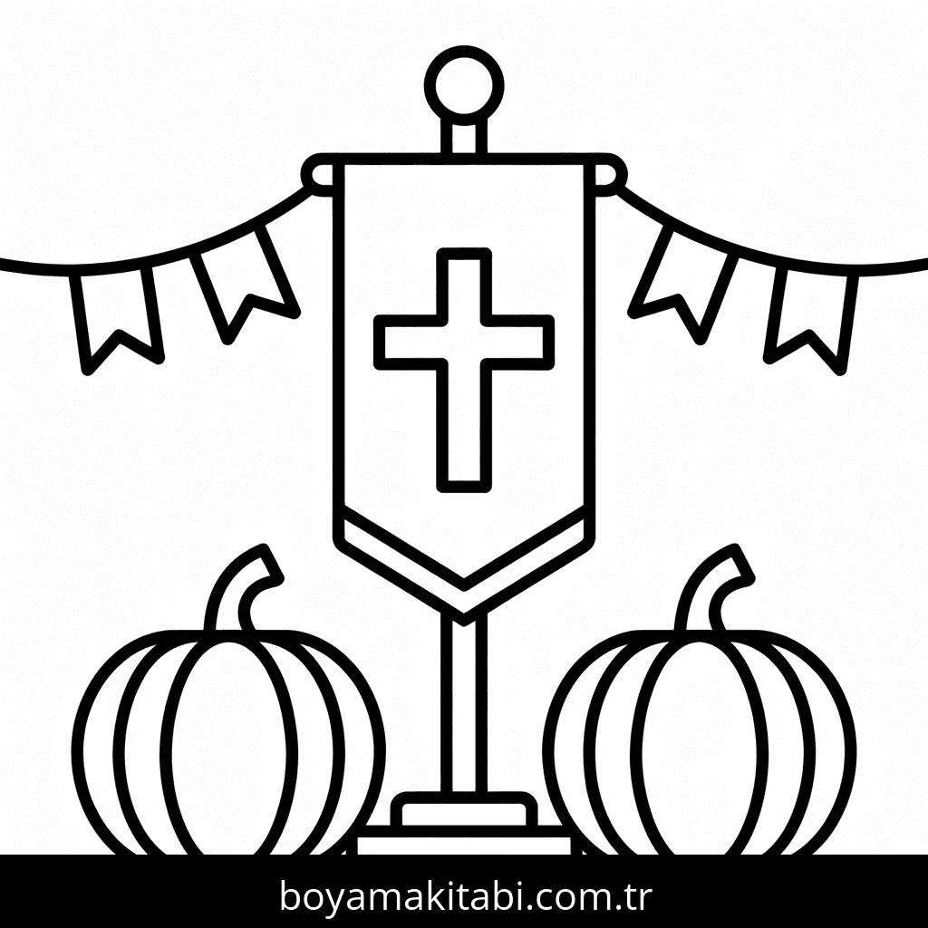 Sonbahar boyama sayfası #230 – doğum günü partisi aktivitesi, ekran süresine alternatif