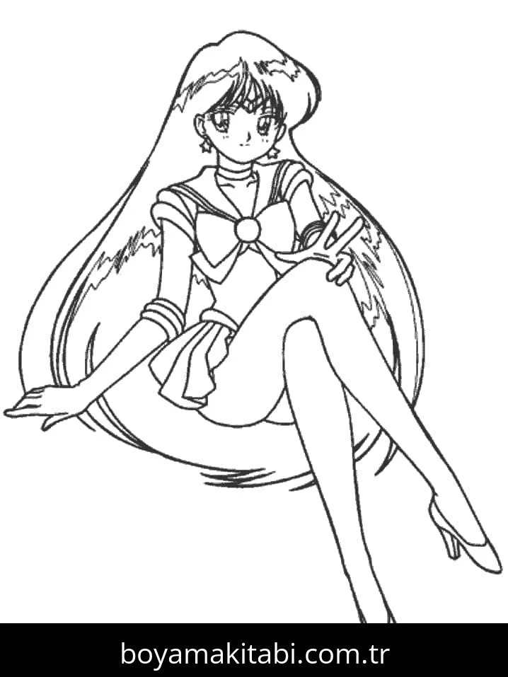 Sailor Moon boyama sayfası #121 – eğlenceli öğrenme deneyimi, okul öncesi