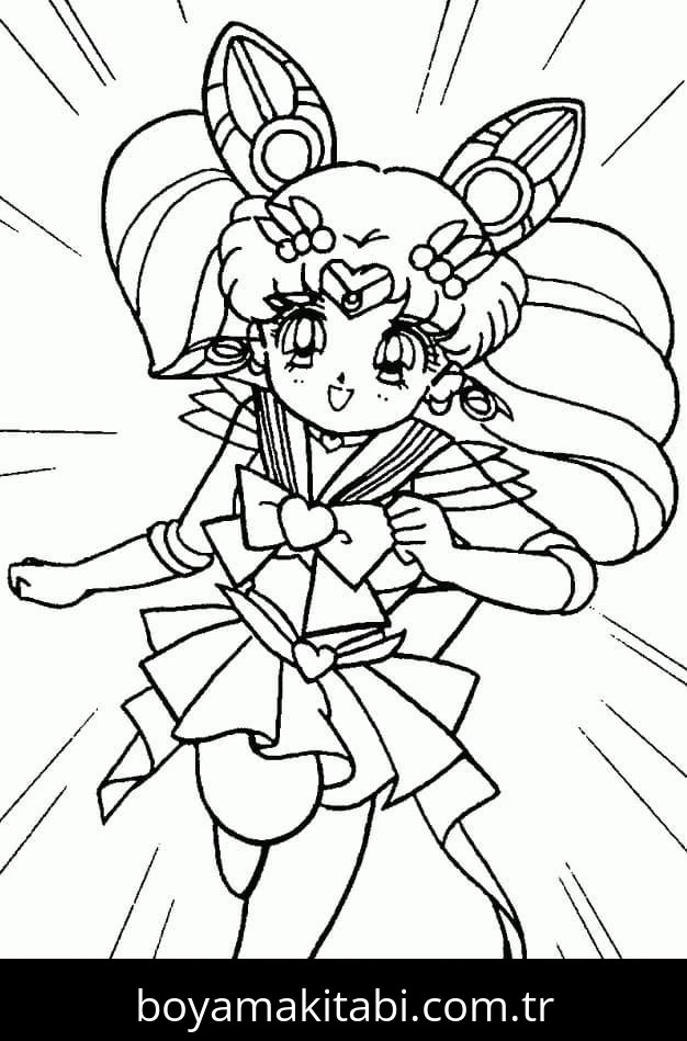 Sailor Moon boyama sayfası #128 – okul öncesi, evde etkinlik