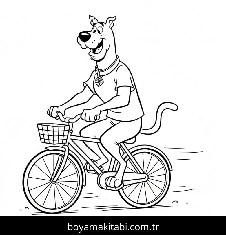 Scooby Doo boyama sayfası – PDF indir, sevimli karakter
