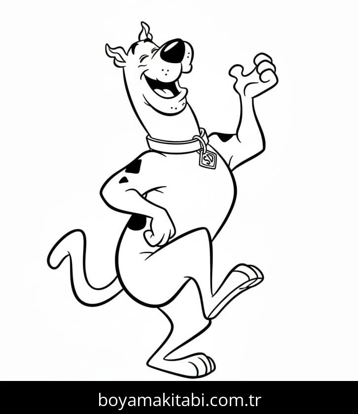 Scooby Doo boyama sayfası – ücretsiz yazdır, boyama etkinliği